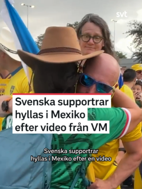 Miniatyrbild för SVT-artikeln Svenska supportrar hyllas
